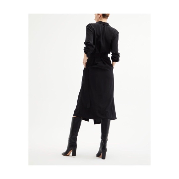 Nili Lotan Jana Silk Dress in Black - Picture 5 of 5